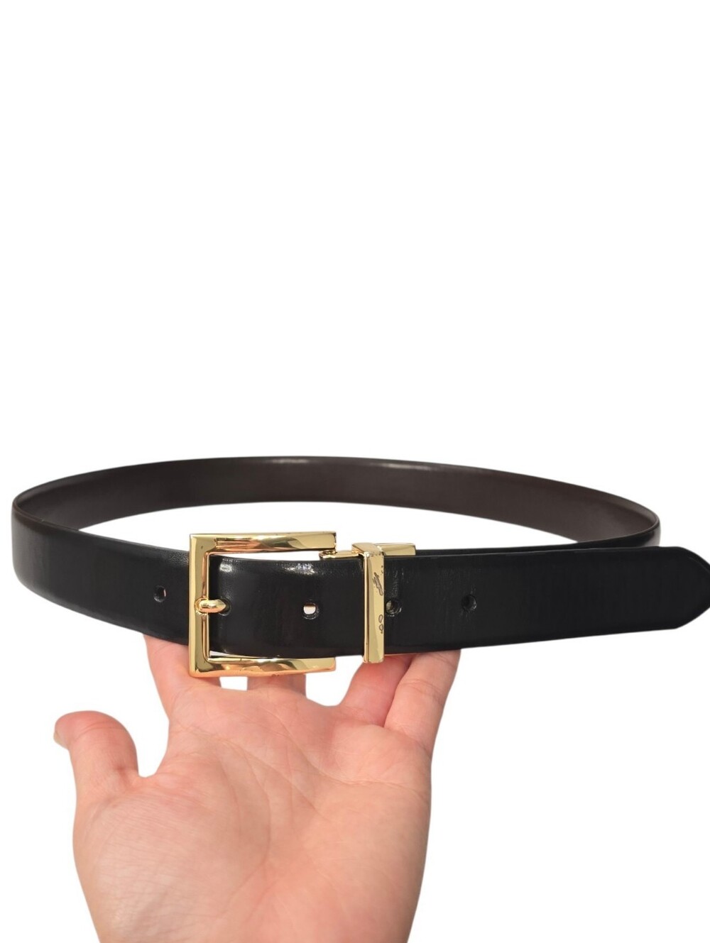 Calvin Klein Square Buckle Belt Black & Brown